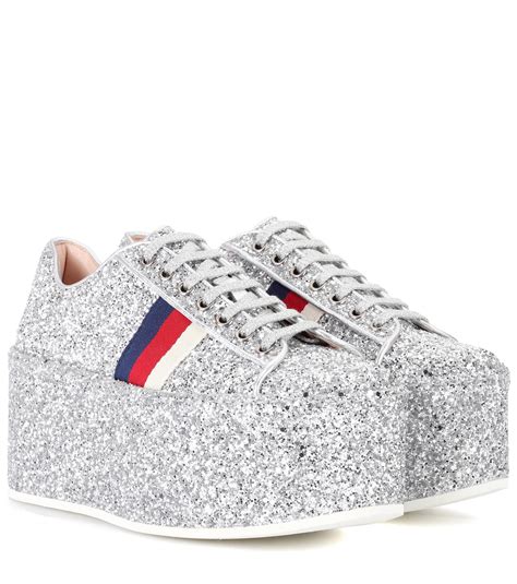 gucci platforms sneakers|Gucci bedazzled sneakers.